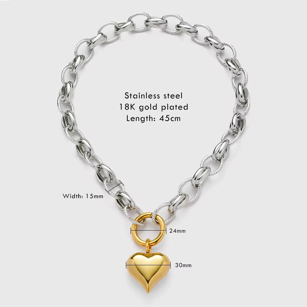 Golden Heart Necklace