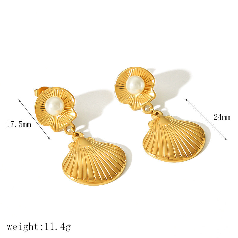 Pendientes de concha