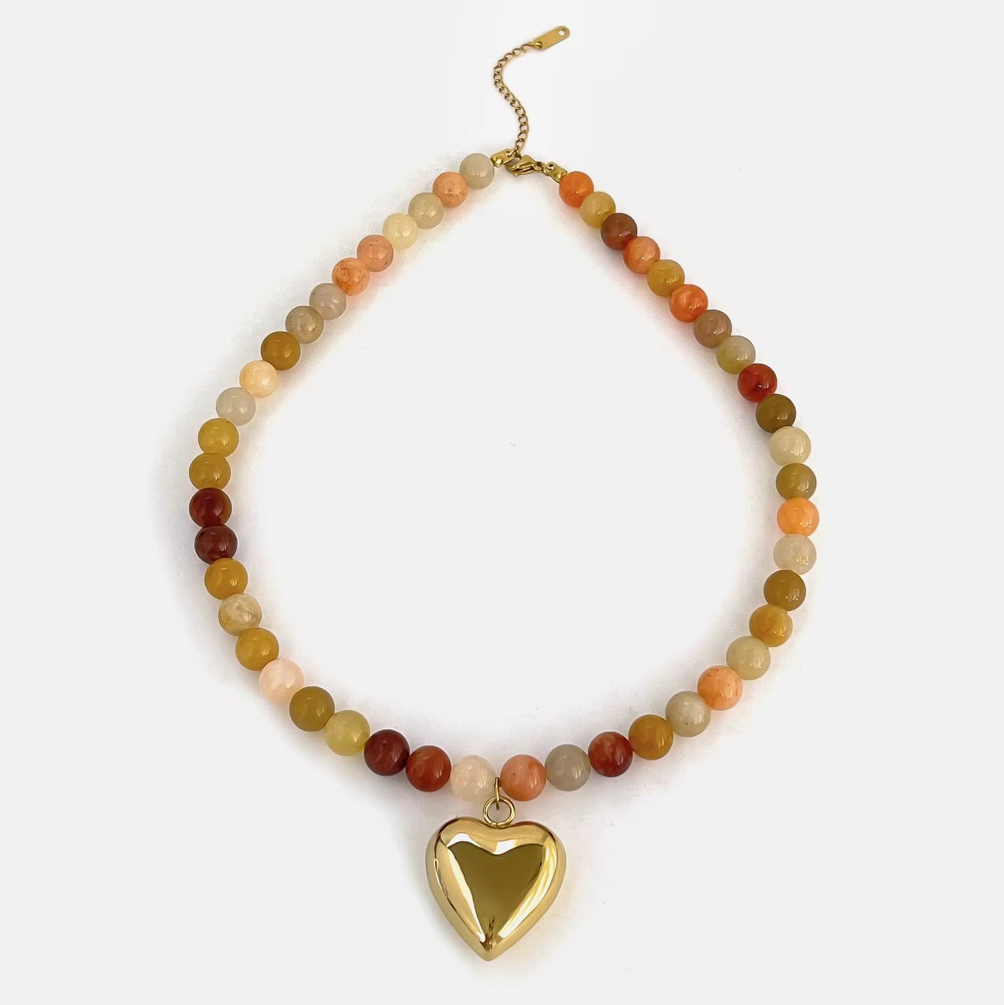 Nude Heart Necklace