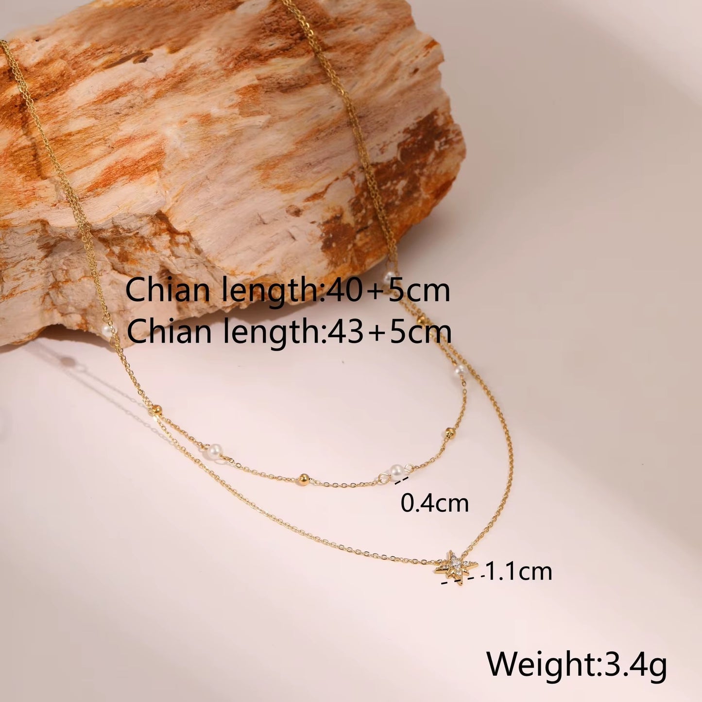 Celi Pearl Layered Necklace