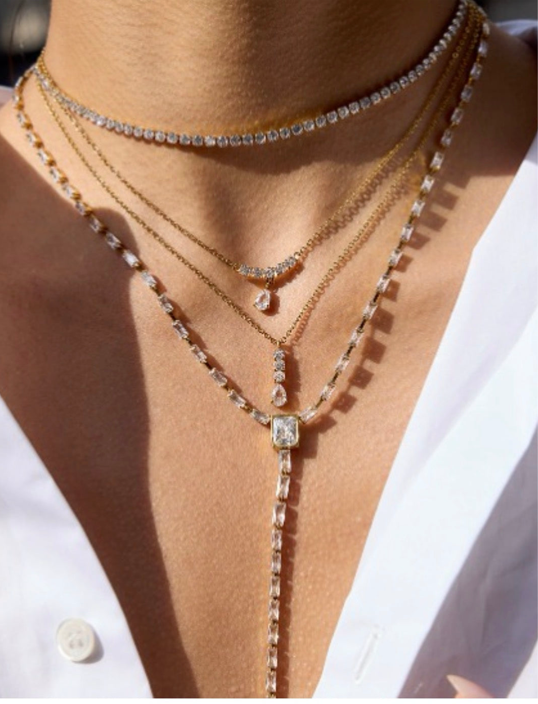 Radiant Drop Necklace