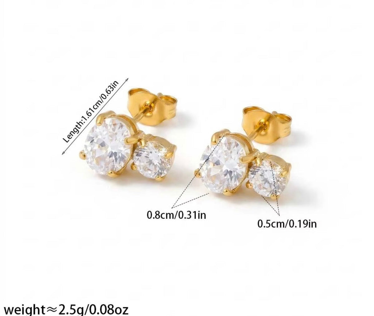 Cleo Crystal Studs