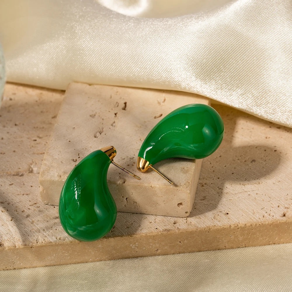 Pendientes colgantes de colores