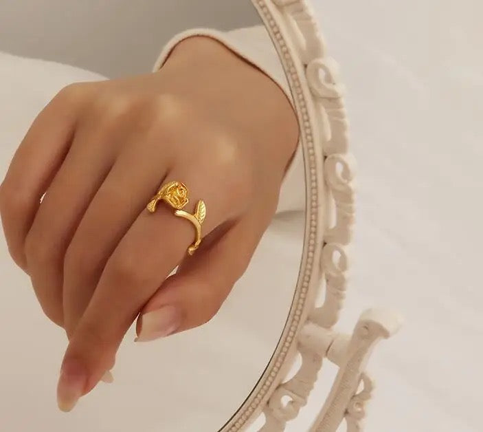 Anillo de rosa