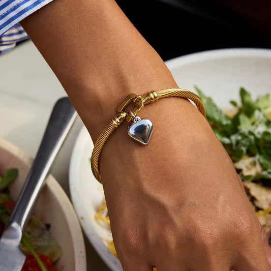 Heart Cable Bracelet