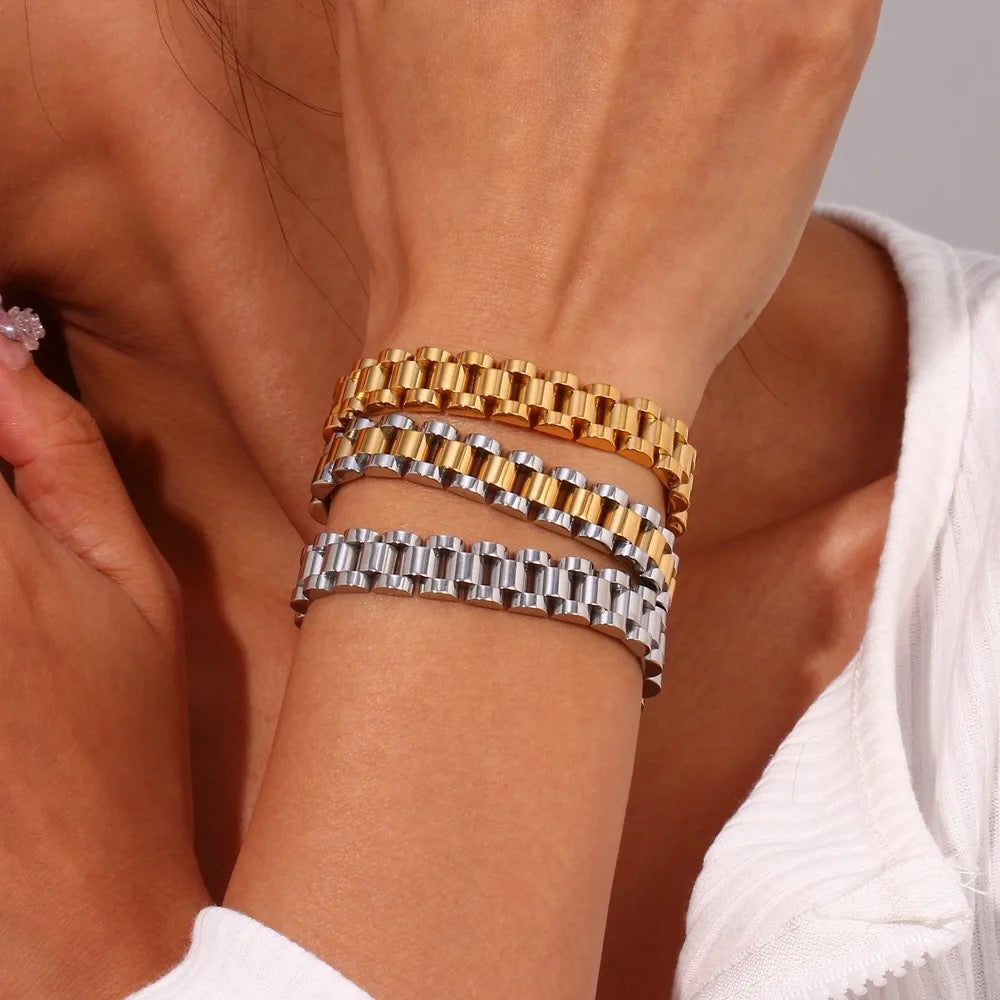 Pulsera de metal mixto