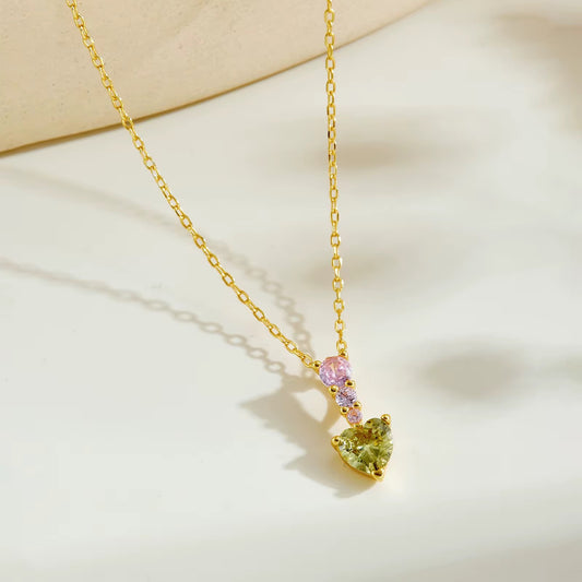 Blush Heart Necklace
