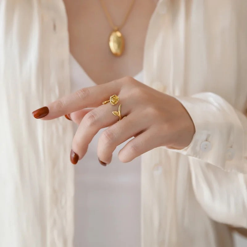Anillo de rosa