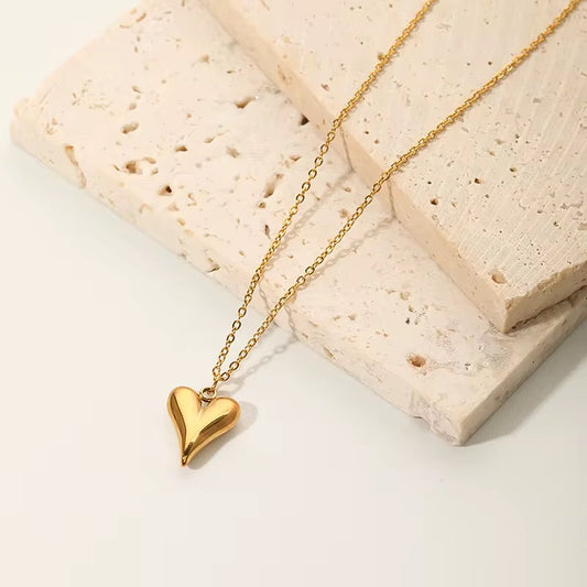Drop Heart Necklace