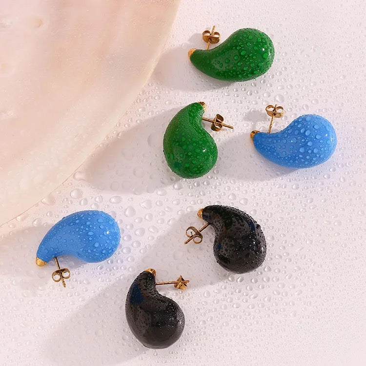 Pendientes colgantes de colores