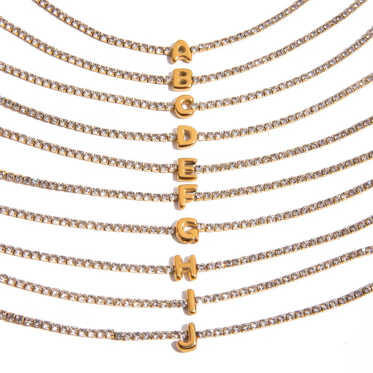 Personalized Initial Tennis Bracelet