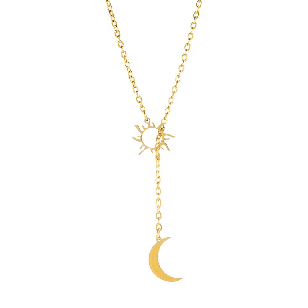 Sun moon Necklace