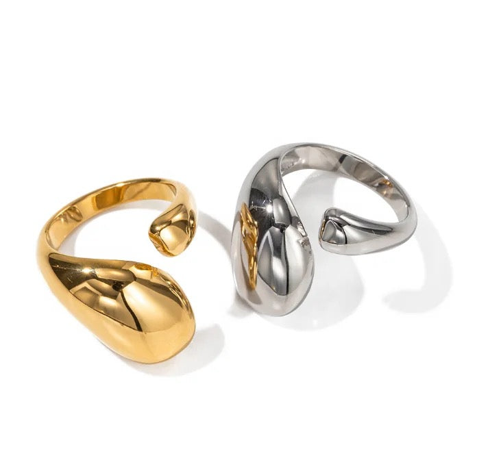 Anillo de gota atrevida