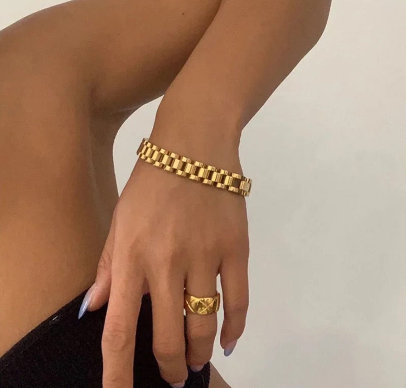 Pulsera de metal mixto