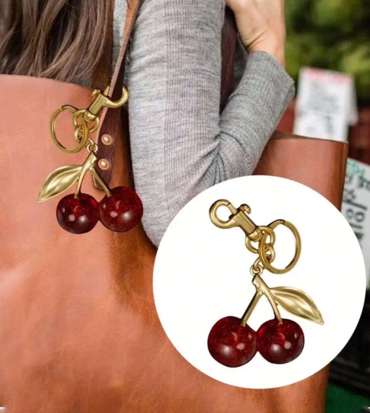 Charm de cereza brillante