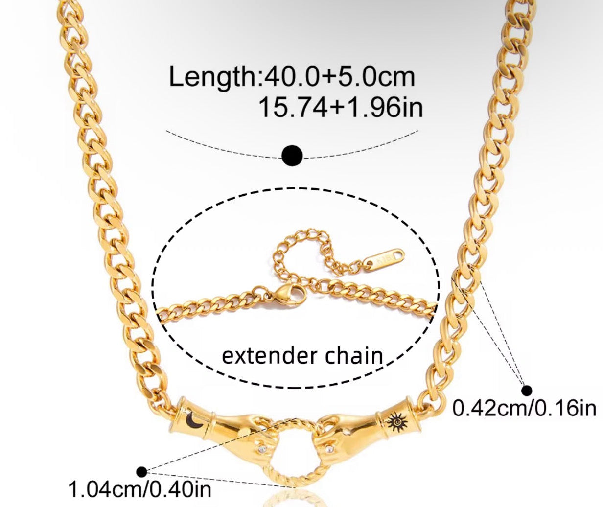 Hands Necklace