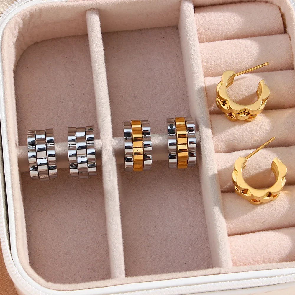 Pendientes de correa de reloj