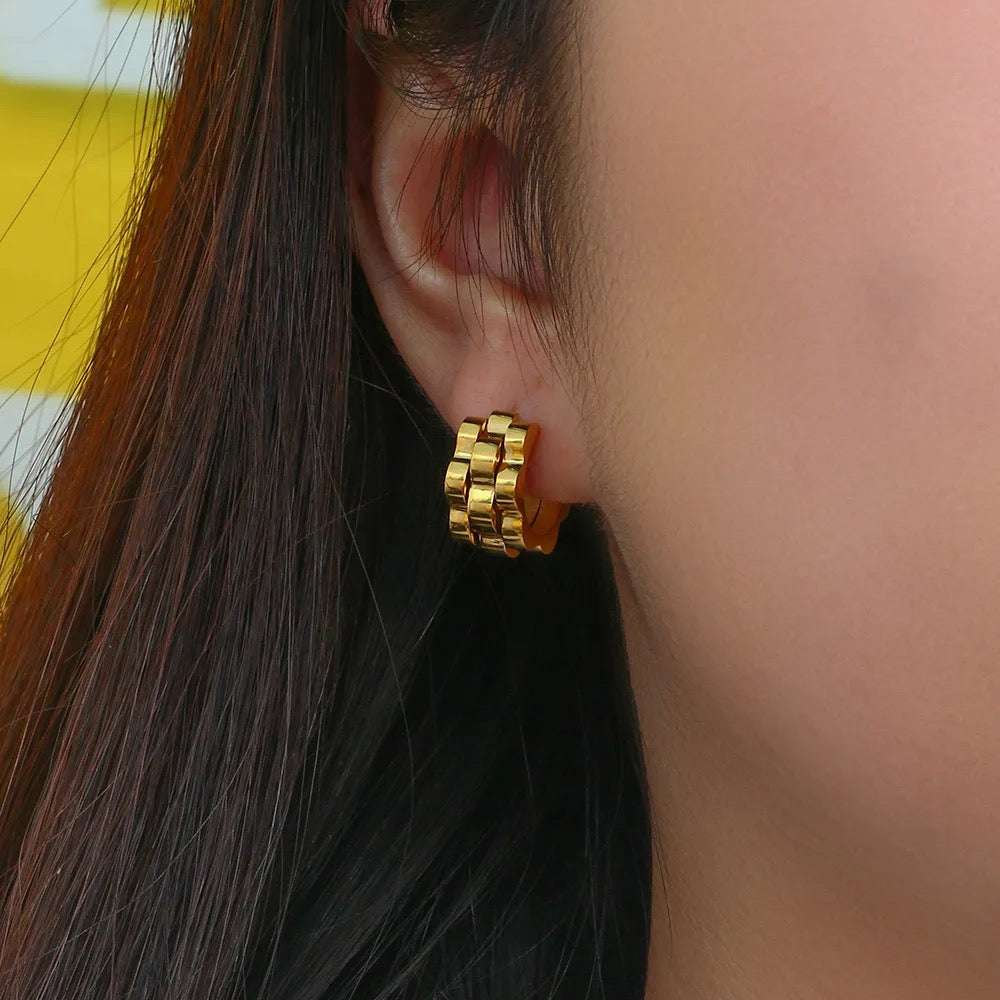 Pendientes de correa de reloj
