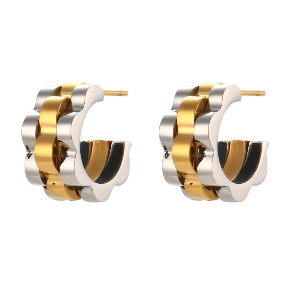 Pendientes de correa de reloj