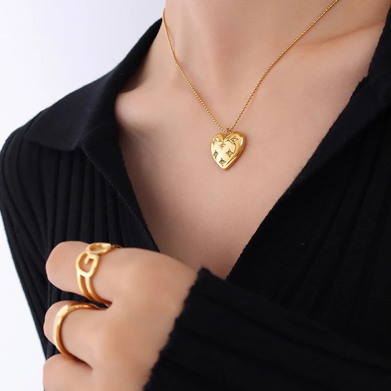 Star Heart Necklaces