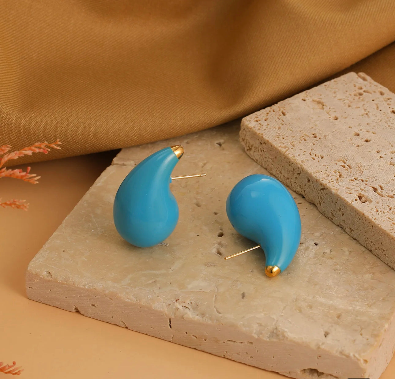 Pendientes colgantes de colores