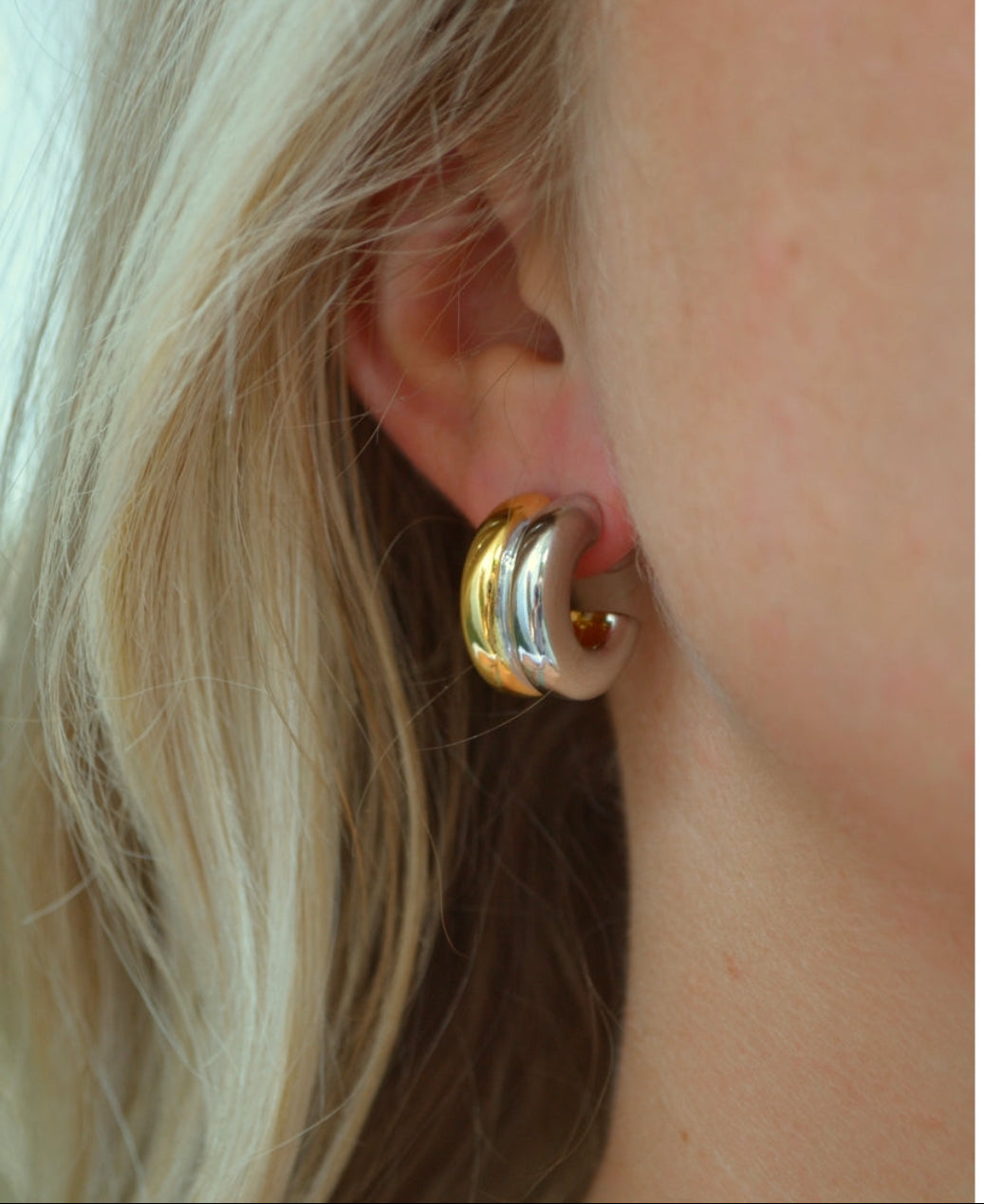 Double Layers Mini Hoops