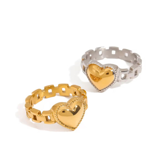 Chain Heart Ring