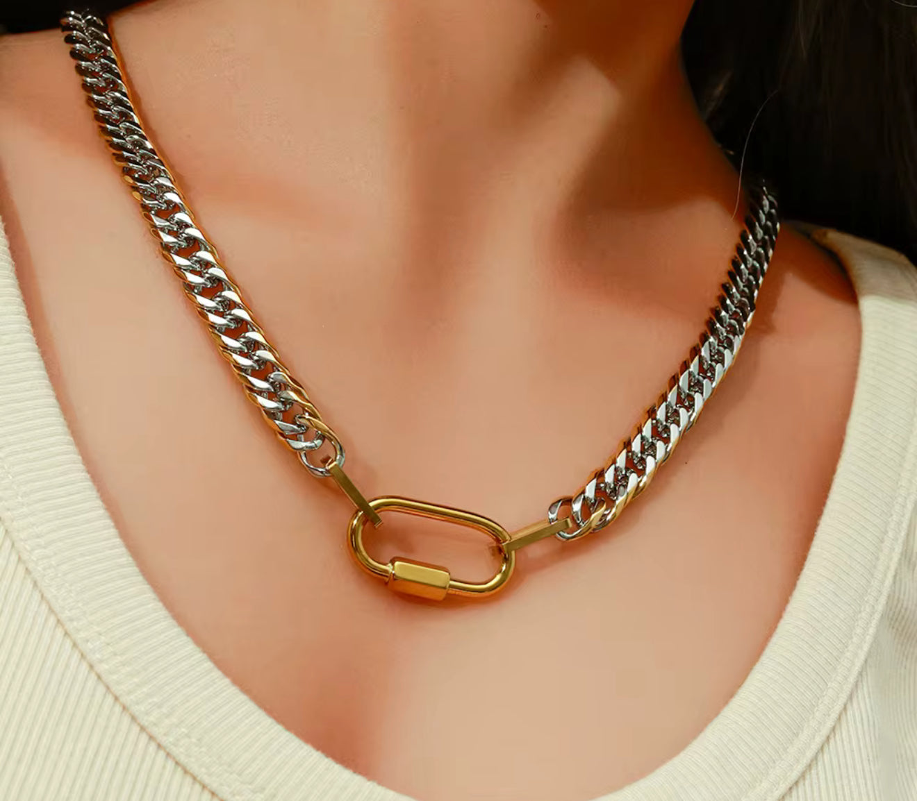 Dual Tone Link Chain