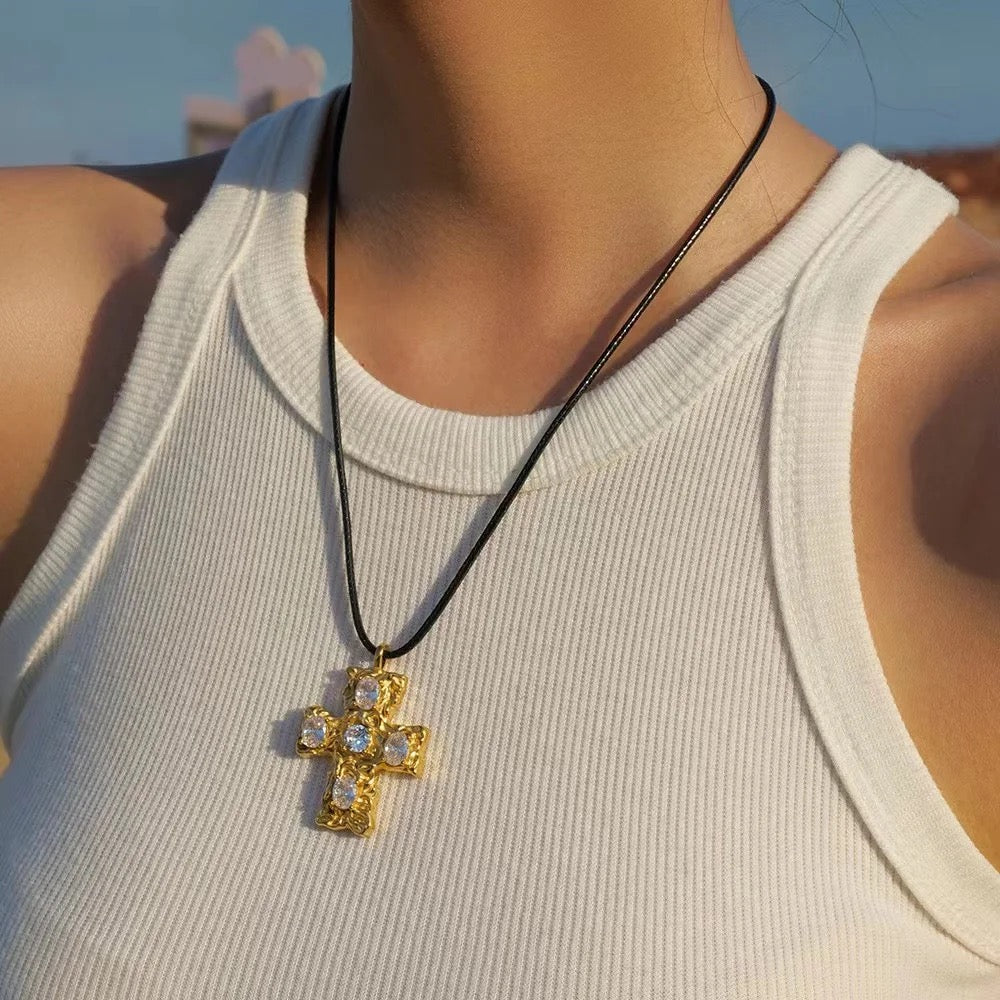 Chunky Cross Necklace