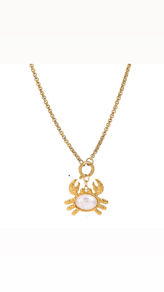 Crab Pearl Necklace