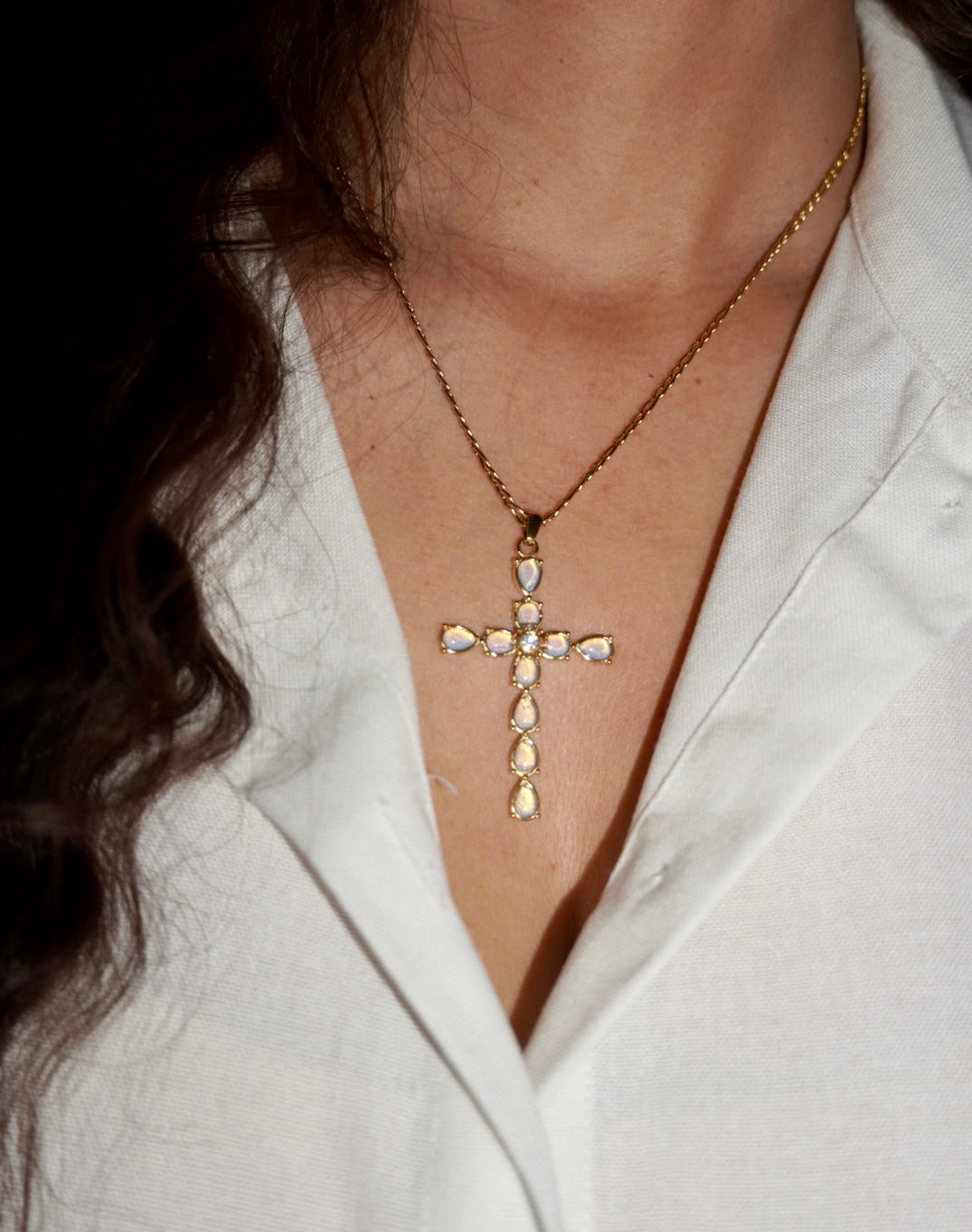 Bloom Cross Necklace