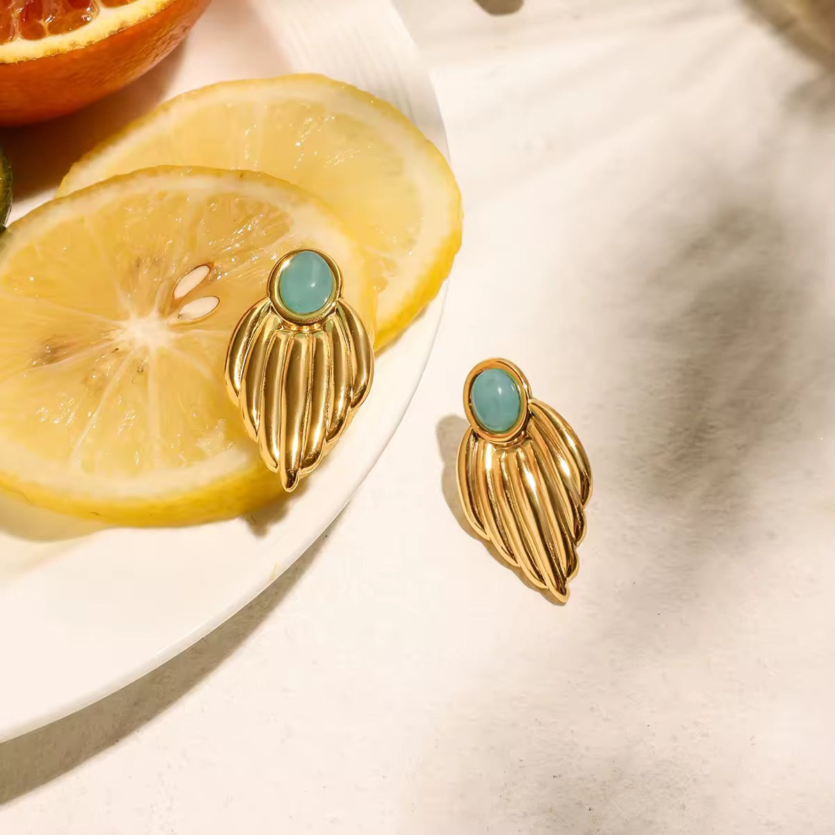 Santorini Shell Earrings