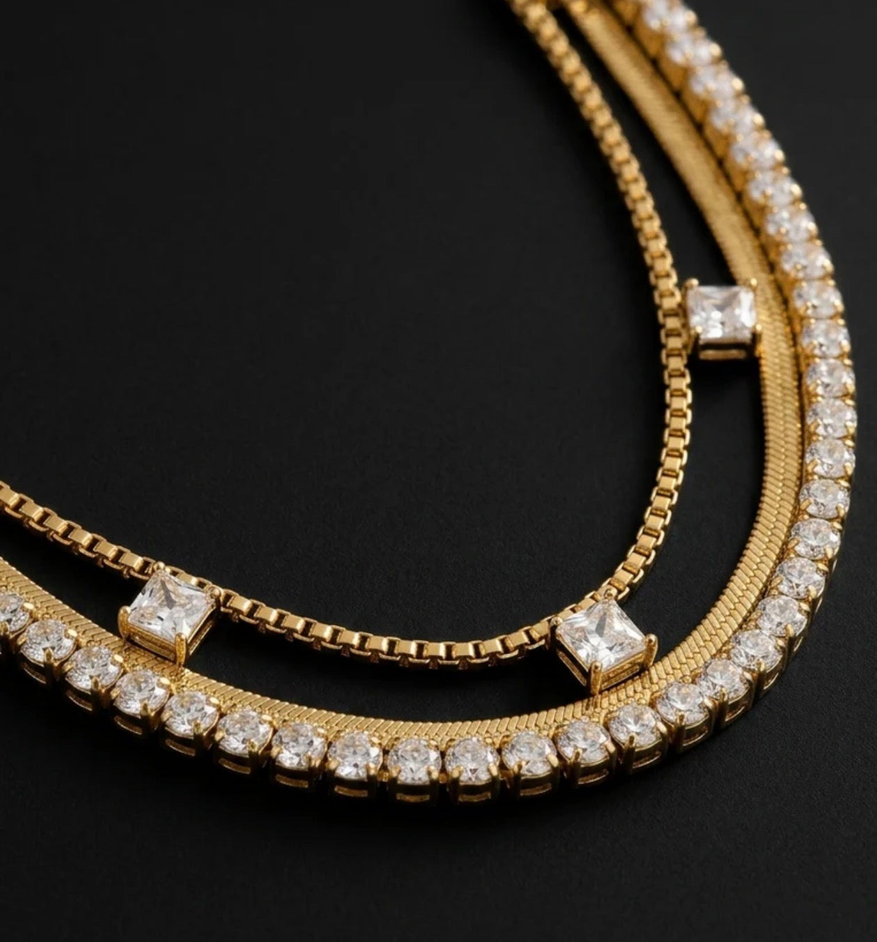 Glow Layered Necklace