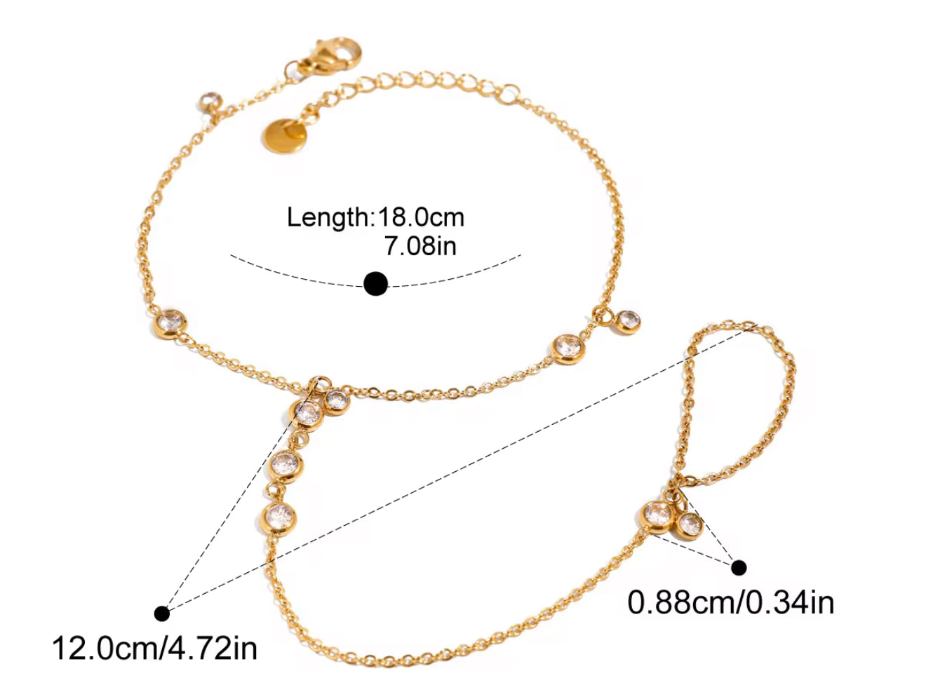 Golden Glow Hand Chain