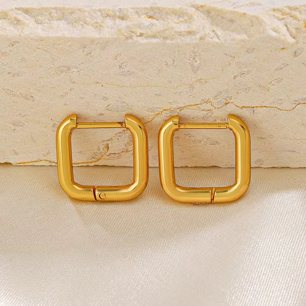 Mini Square Earrings