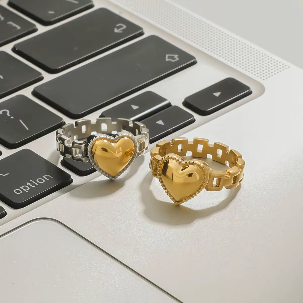 Chain Heart Ring