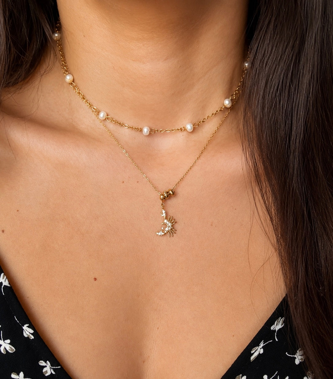 Golden Crab Necklace