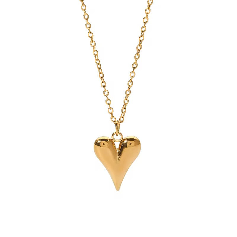 Drop Heart Necklace