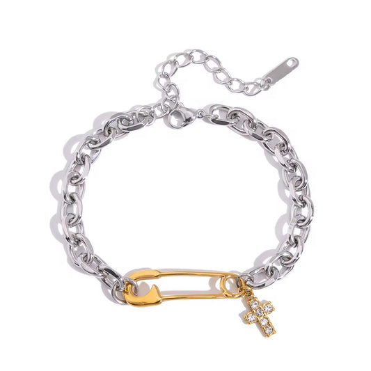 Cross Charm Bracelet