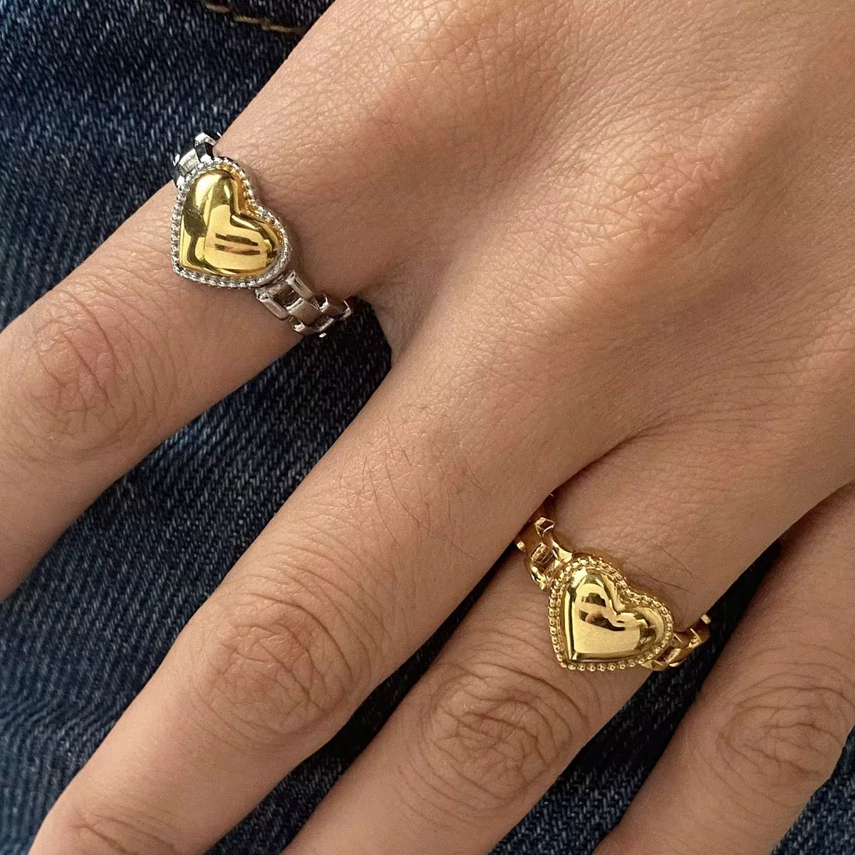 Chain Heart Ring