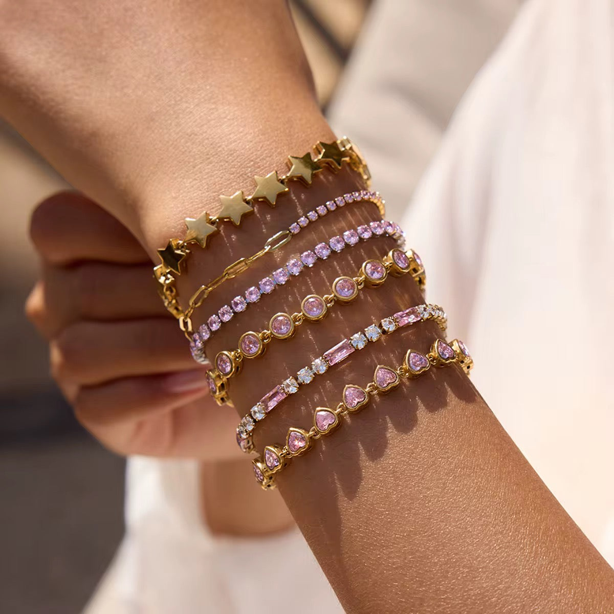 Leonor Pink Bracelet