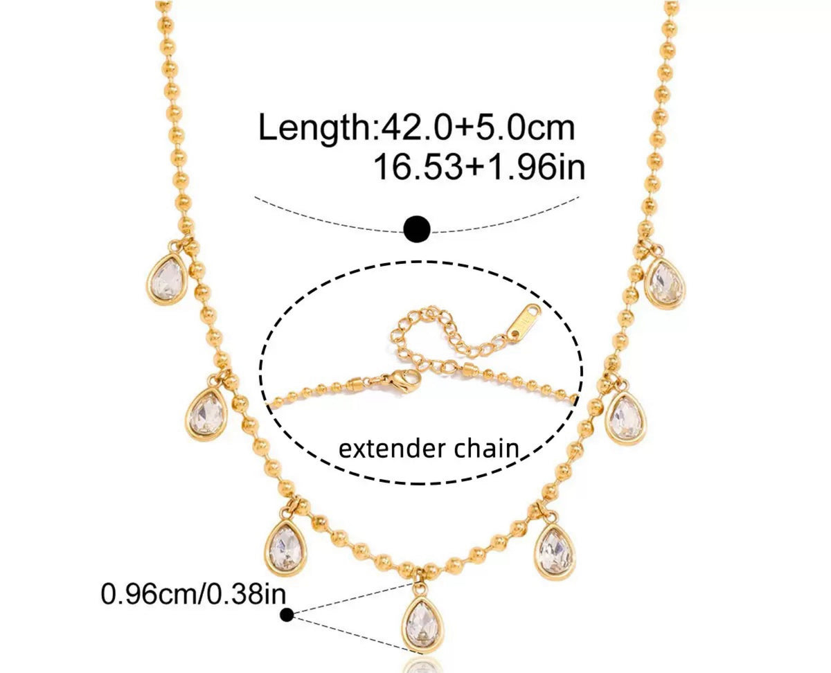 Amara Teardrop Necklace