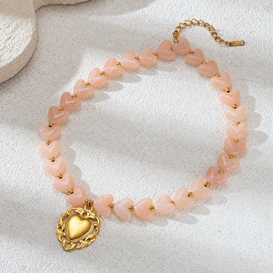 Rose Heart Neclace