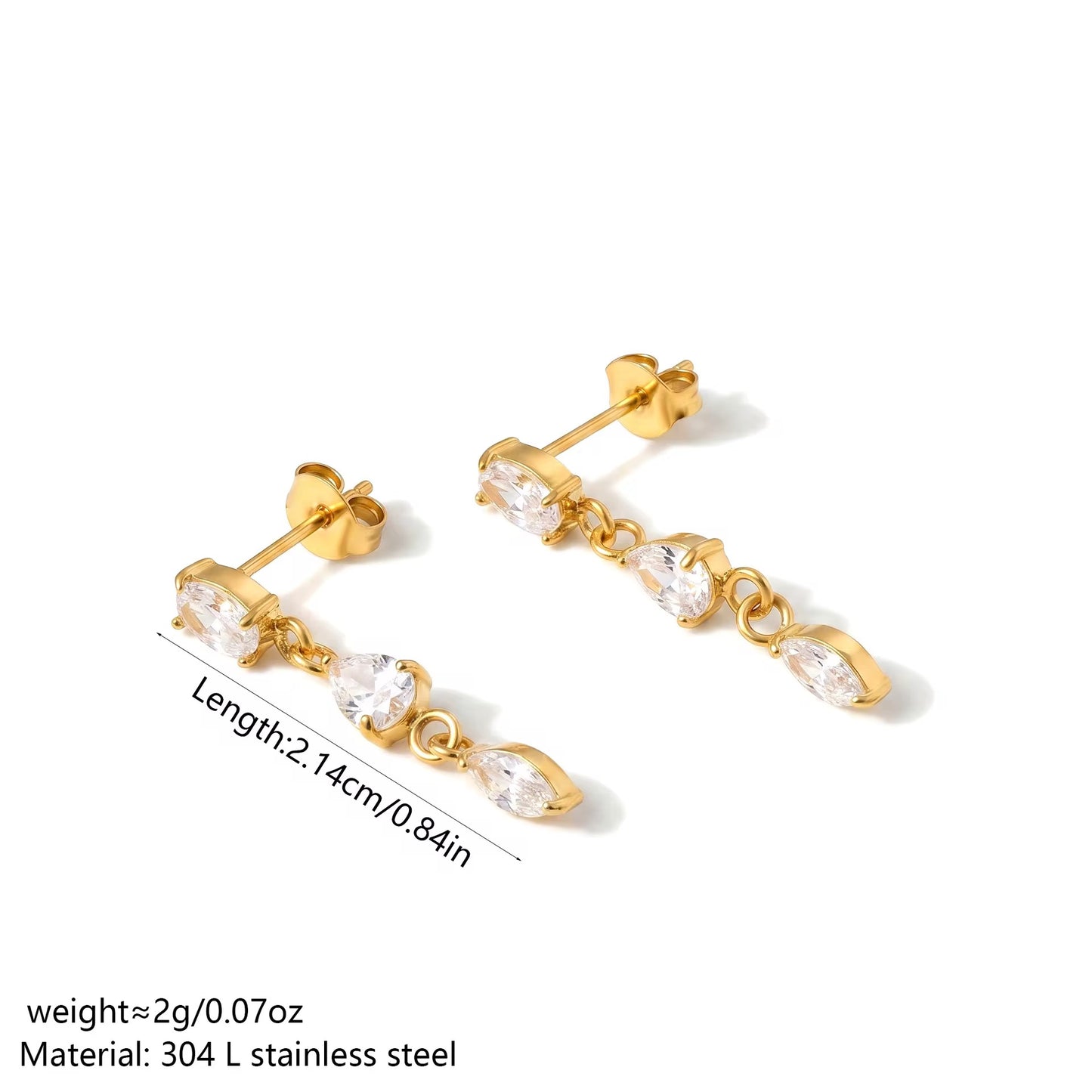 Crystal Drop Earrings