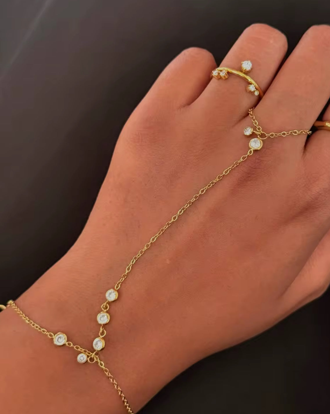 Golden Glow Hand Chain