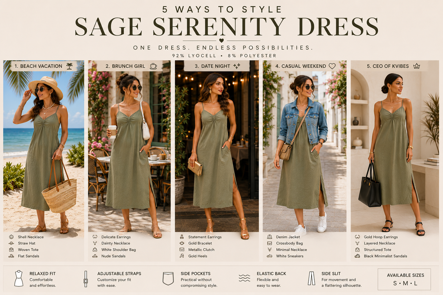 Sage Serenity Dress