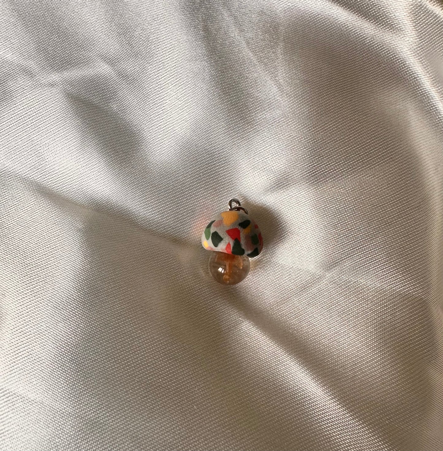 Glass Mushroom Charm