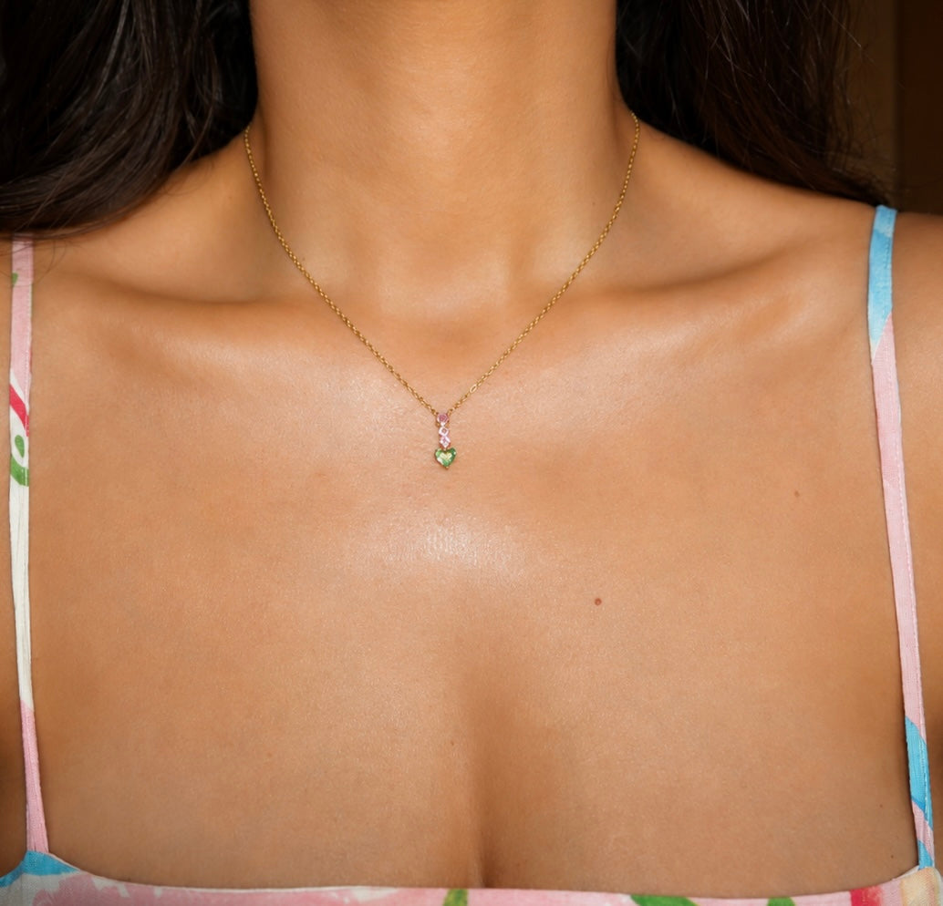 Blush Heart Necklace