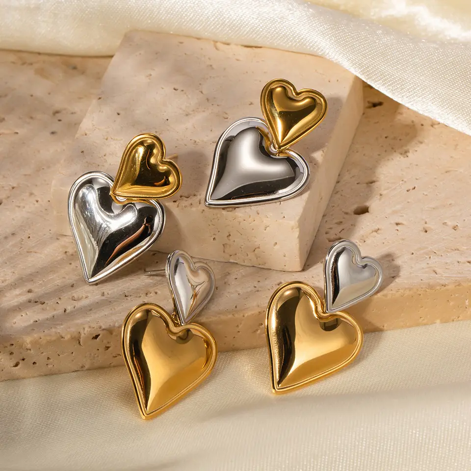 Mix Heart Earrings