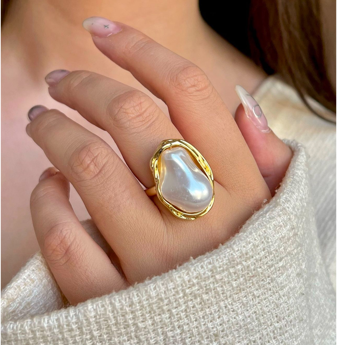 Big Pearl Ring